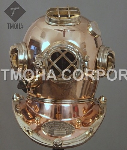 Antique US Navy Deep Sea Marine SCA Scuba Reproduction Diving Helmet Divers Helmet Mark V DH0131