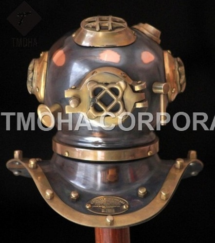 Antique US Navy Deep Sea Marine SCA Scuba Reproduction Diving Helmet Mini Divers Helmet DH0137
