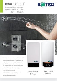 KETKO Online Water Heater DSF-13 KW
