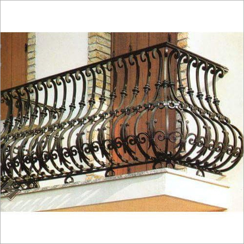 Black Cast Iron Balcony Railing