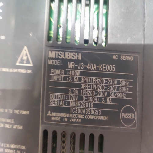 MITSUBISHI MR-J3-40A-KE005 AC SERVO DRIVER