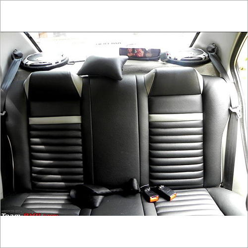 Black PU Leather Car Seat Cover