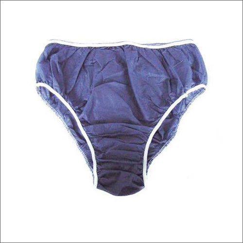 Blue Disposable Briefs - Unisex, All Sizes | Plain Blue Design for Versatile Use and Everyday Comfort