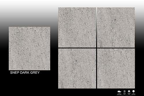 Snep Dark Grey Floor Tiles