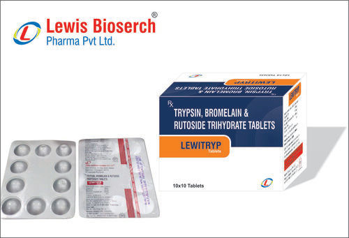 TRYPSIN BROMELAIN RUTOSIDE TRIHYDRATE TAB.