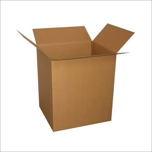 3 Ply Brown Corrugated Box - Laminated Material, Customized Size, Glossy Lamination