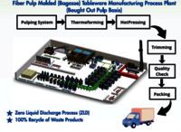 FIber Pulp Molded (Bagasse) Tableware Manufacturer Process