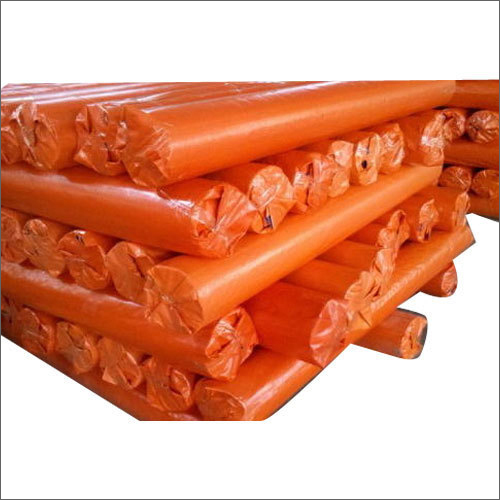 Orange HDPE Tarpaulin Roll - Single Layer HDPE Material, Available in Various Sizes | Ideal for Industrial and Commercial Use