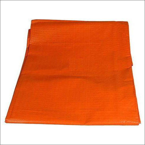 Plastic Waterproof Tarpaulin - HDPE Material, Different Sizes Available, Orange Color | Single Layer, High Tensile Strength, Flexible Design for Irregular Shapes
