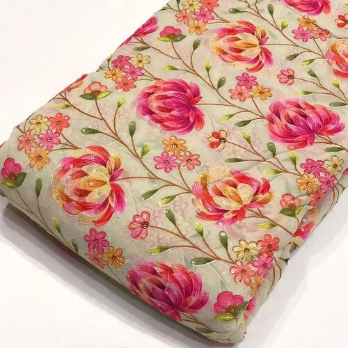 Position Print Georgette