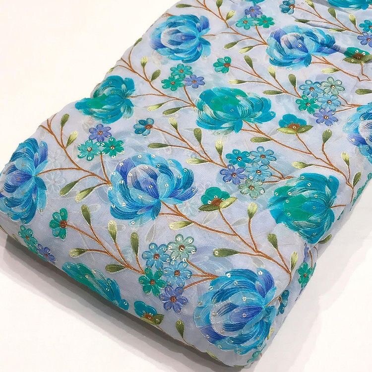 Position Print Georgette