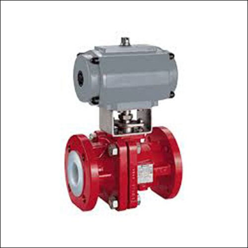 Pneumatic Actuator Operated PFA Lined Ball Valve