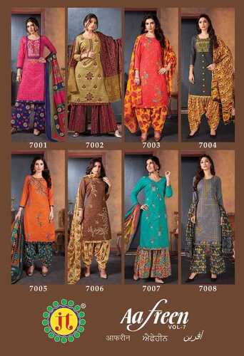 Jt Aafreen Vol-7 Casual Wear Printed Cotton Dress Material Catalog