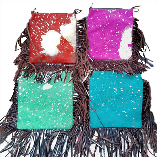 Multicolor Cowhide Designing Sling Bag