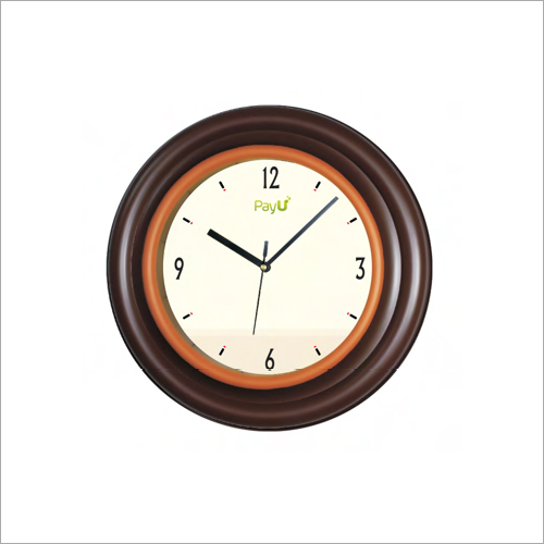 Brown Analog Wall Clock