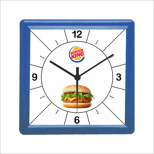 Blue Plastic Table Clock