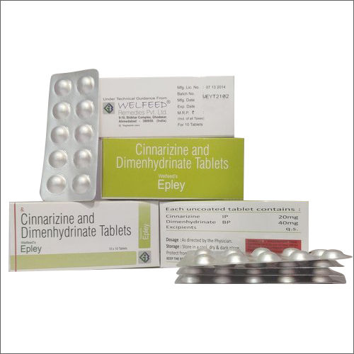 Cinnarizine And Dimenhydrinate Tablets