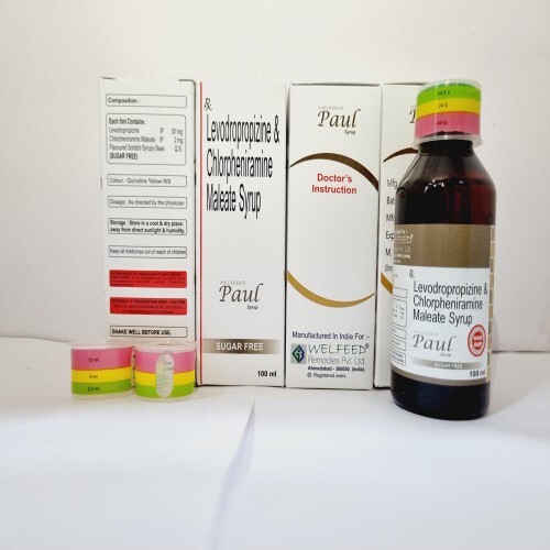 Levodropropizine And Chlorpheiramine Maleate Syrup - Physical Form: Liquid