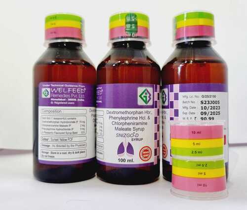 100ml DextromethorphanHydro Bromide Phenylephrine Hydrochloride Syrup