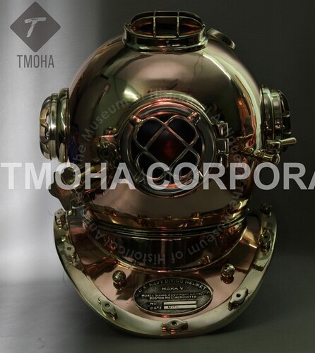 Antique US Navy Deep Sea Marine SCA Scuba Reproduction Diving Helmet Divers Helmet Mark V DH0158