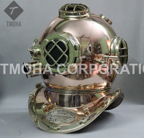 Antique US Navy Deep Sea Marine SCA Scuba Reproduction Diving Helmet Divers Helmet Mark V DH0159