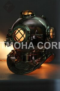 Antique US Navy Deep Sea Marine SCA Scuba Reproduction Diving Helmet Divers Helmet Mark V DH0160