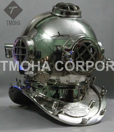 Antique US Navy Deep Sea Marine SCA Scuba Reproduction Diving Helmet Divers Helmet Mark V DH0162