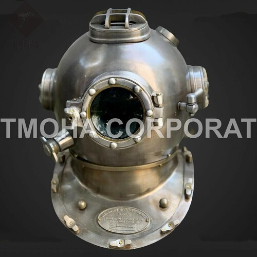 Antique US Navy Deep Sea Marine SCA Scuba Reproduction Diving Helmet Divers Helmet Mark V DH0168