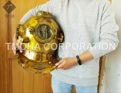 Antique US Navy Deep Sea Marine SCA Scuba Reproduction Diving Helmet Divers Helmet Mark V DH0171