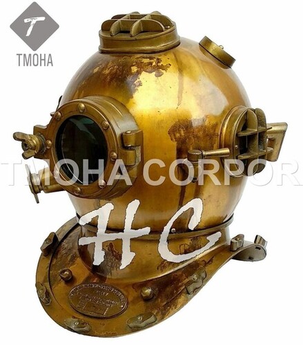 Antique US Navy Deep Sea Marine SCA Scuba Reproduction Diving Helmet Divers Helmet Mark V DH0175