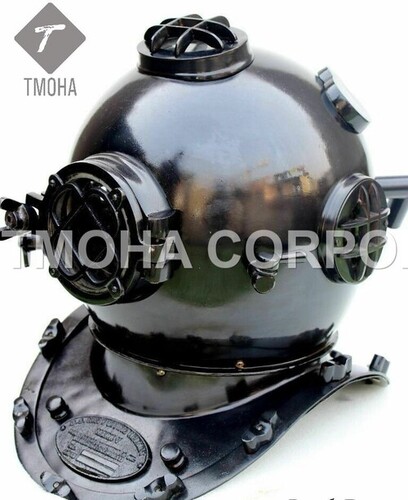 Antique US Navy Deep Sea Marine SCA Scuba Reproduction Diving Helmet Divers Helmet Mark V DH0176
