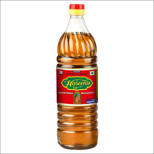 Organic 1Ltr Bottlekachi Ghani  Grade-1 Mustard Oil