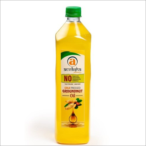 1Litre Cold Pressed Groundnut Oil - Pure Quality, 1 Litre Capacity | Ideal for Cooking and Medicine Preparation, Effective Multi-Use Oil