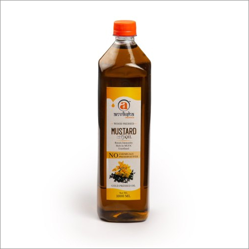 1000 ML Cold Pressed Mustard Oil - Common Cultivation, Refined Processing | Ideal for Commercial Cooking and Culinary Uses