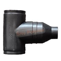 Hdpe Reducing Tee - New Design Standard, Black Male Connection | Industrial Usage By Shiv