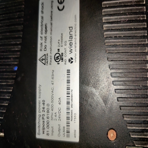 WIELAND WIPOS P3 24-40 SWITCHING POWER SUPPLY MODULE