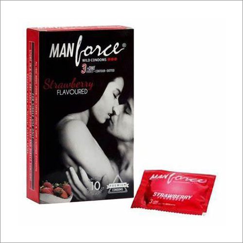 3 In 1 Strawberry Condom