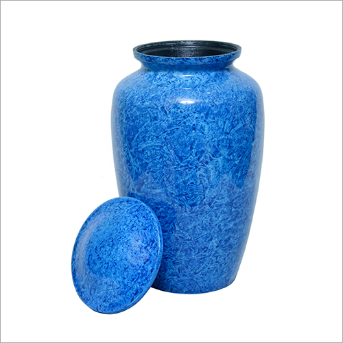 Blue Classic Aluminium Vase
