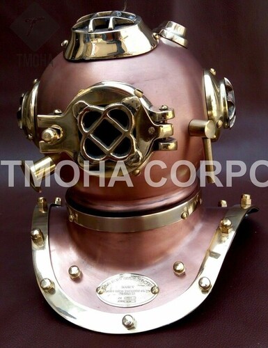 Antique US Navy Deep Sea Marine SCA Scuba Reproduction Diving Helmet Mini Divers Helmet DH0195