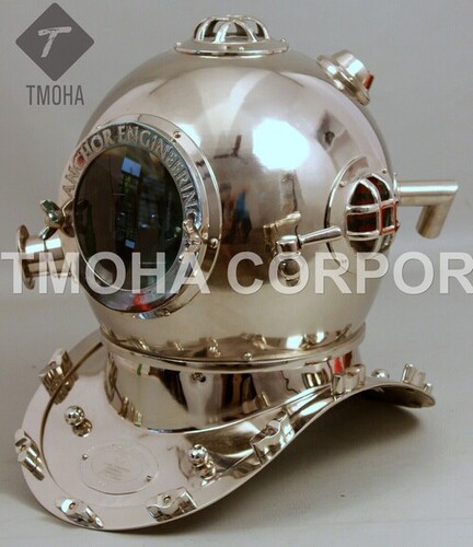 Antique US Navy Deep Sea Marine SCA Scuba Reproduction Diving Helmet Divers Helmet Mark IV DH0197