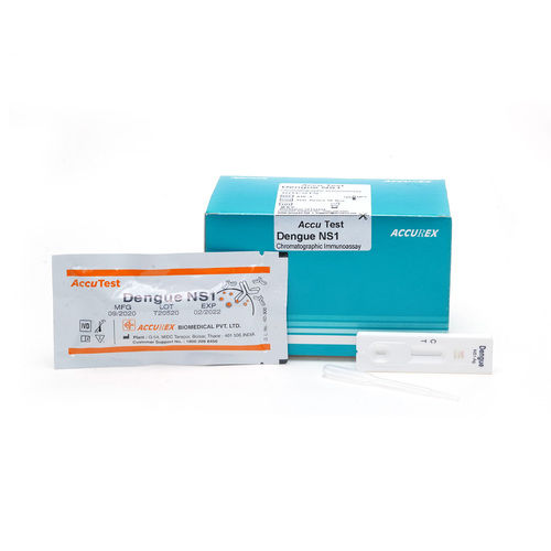 White Accutest Dengue Ns1 Antigen Test - Pack Of 10 Testsb- Rapid Test - Accurex