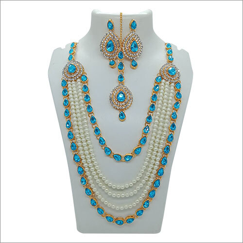 Virar Sky Blue Jewellery Set