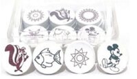 ENGRAVING ACRYLIC CARROM STRIKERS 8MM/41MM DIA