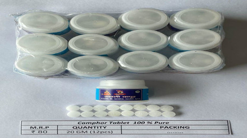 RAJKAMAL CAMPHOR TABLET 20 GM 100 % PURE