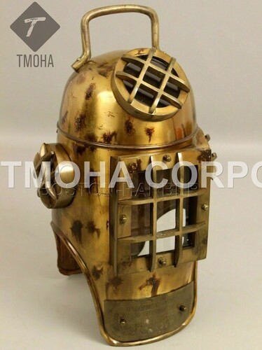 Antique US Navy Deep Sea Marine SCA Scuba Reproduction Diving Helmet Divers Helmet Mark V DH0205