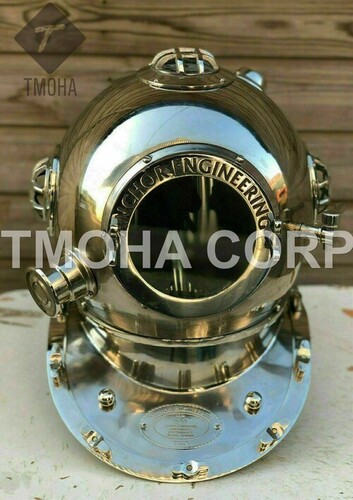 Antique US Navy Deep Sea Marine SCA Scuba Reproduction Diving Helmet Divers Helmet Mark IV DH0210