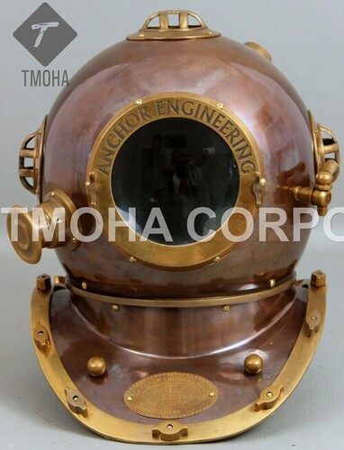 Antique US Navy Deep Sea Marine SCA Scuba Reproduction Diving Helmet Divers Helmet Mark IV DH0211