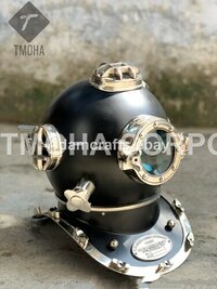 Antique US Navy Deep Sea Marine SCA Scuba Reproduction Diving Helmet Divers Helmet Mark V DH0212