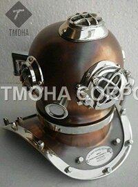 Antique US Navy Deep Sea Marine SCA Scuba Reproduction Diving Helmet Mini Divers Helmet DH0218