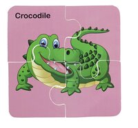 Wooden 4 pcs Water Animals Jigsaw Puzzle